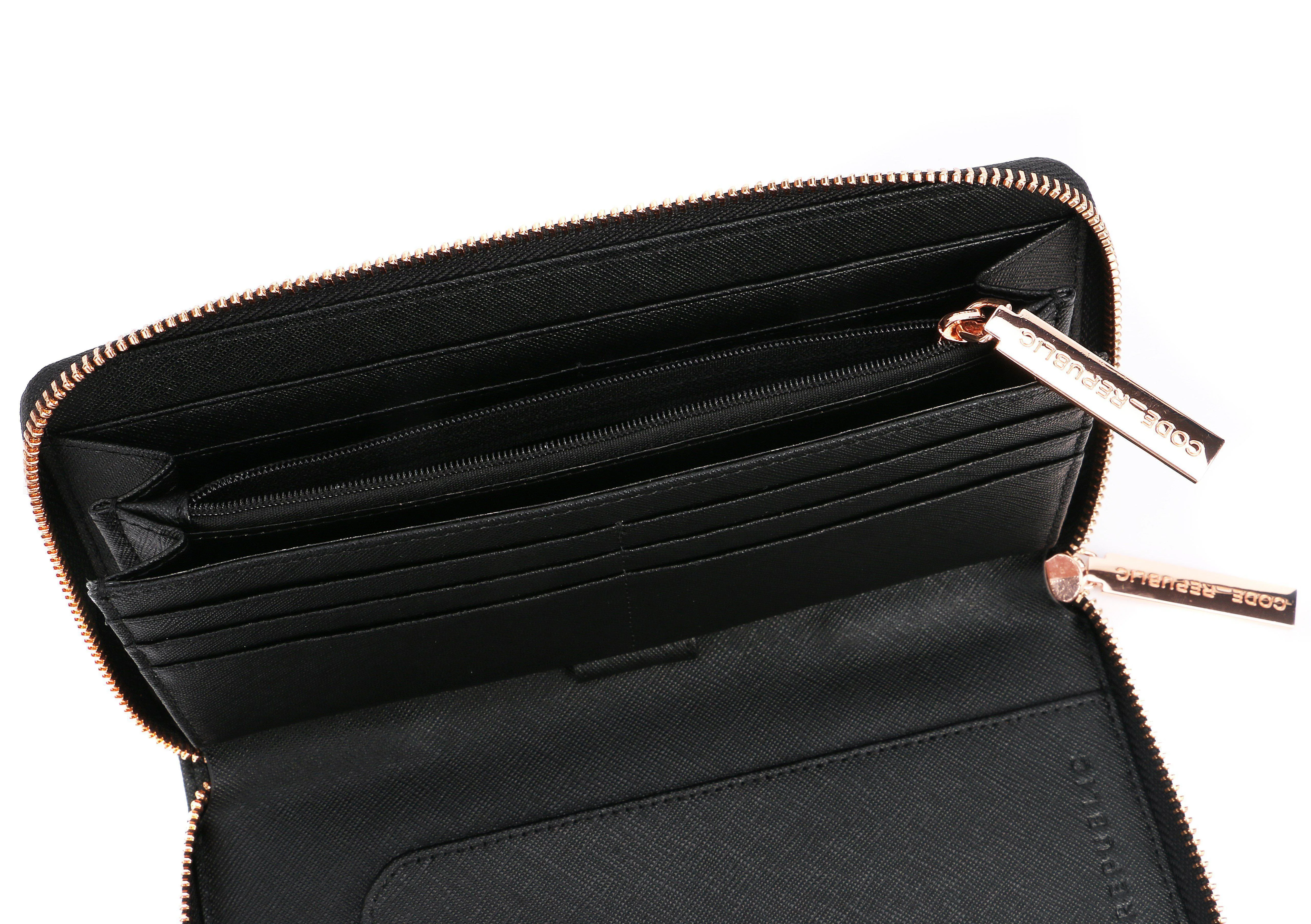 PASSPORT PHONE WALLET Saffiano Leather Rose Gold - Image 3